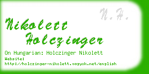 nikolett holczinger business card